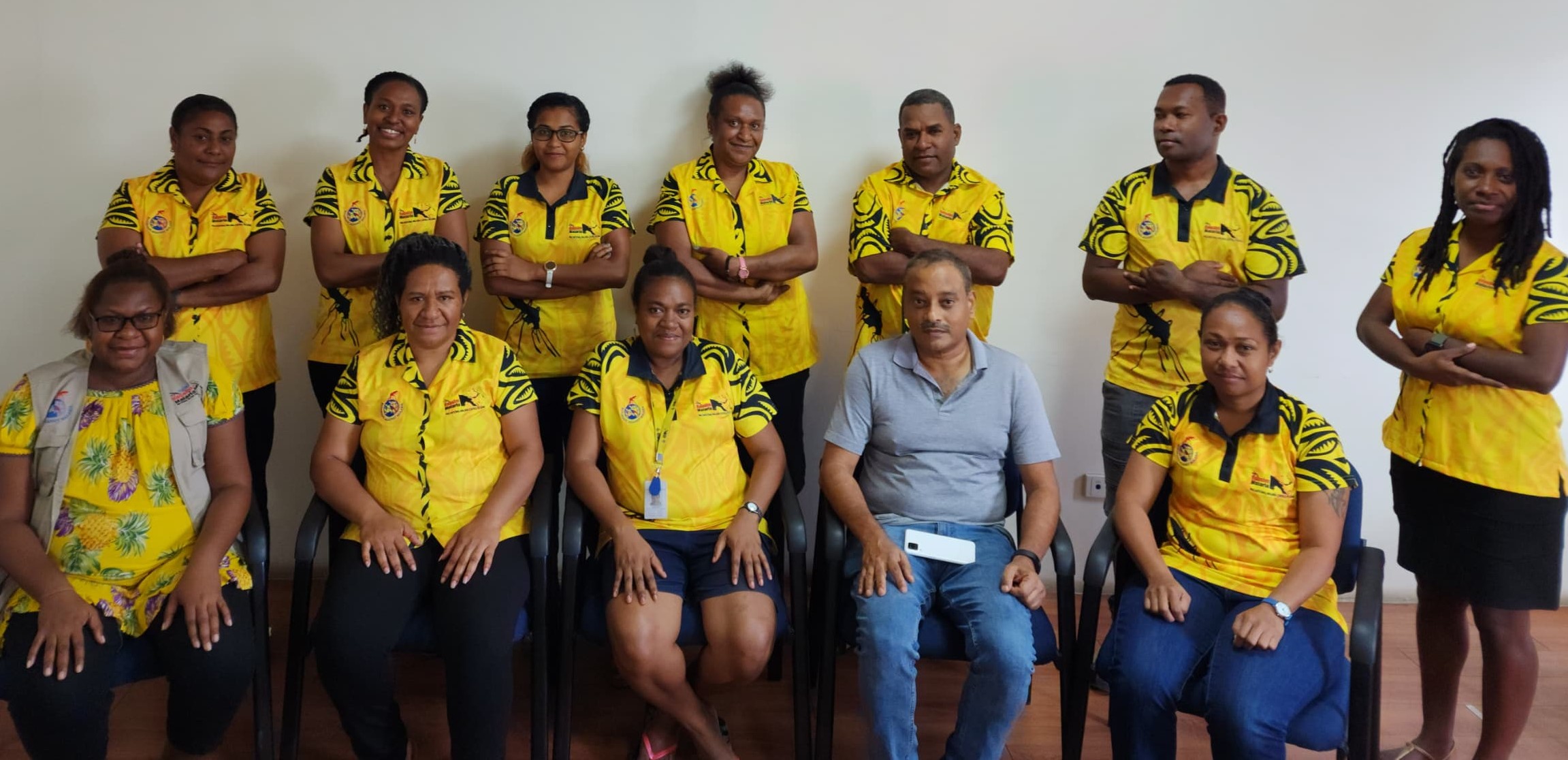 Naomi Gima and her team in Papua New Guinea. Credit Rotarians Against Malaria 2024