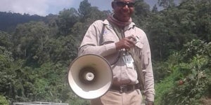Enoch Waipeli, Malaria Supervisor in West Sepik, Papua New Guinea. Credit: Rotarians Against Malaria