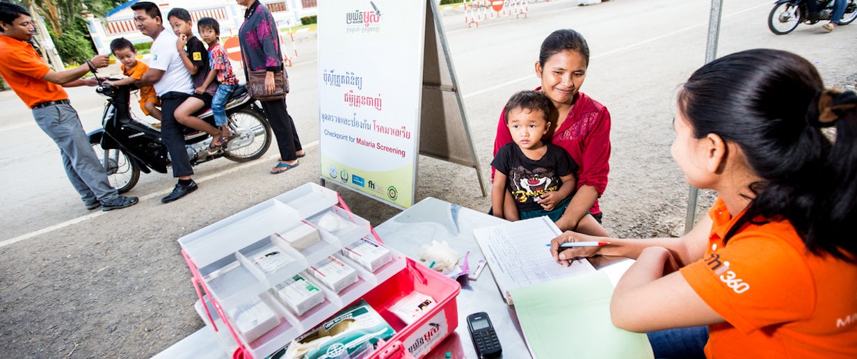 Malaria screening checkpoint in Thailand © The Global Fund, John Rae