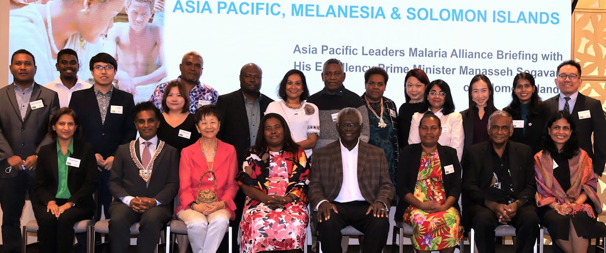 Prime Minister Hon. Manasseh Sogavare and his delegation meeting with the Asia Pacific Leaders Malaria Alliance secretariat 