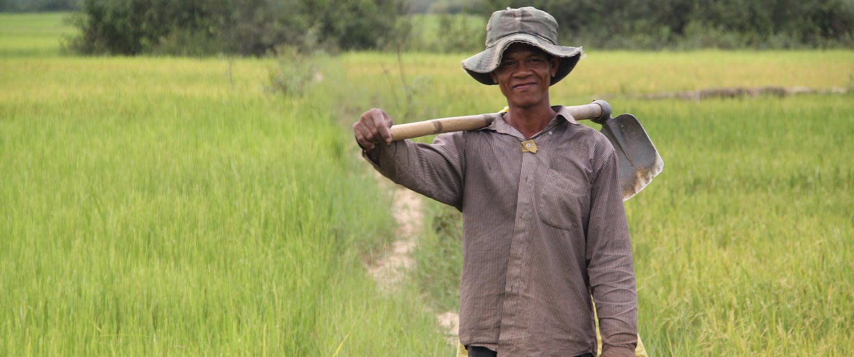 Cambodian rice farmer. Photo: DFAT