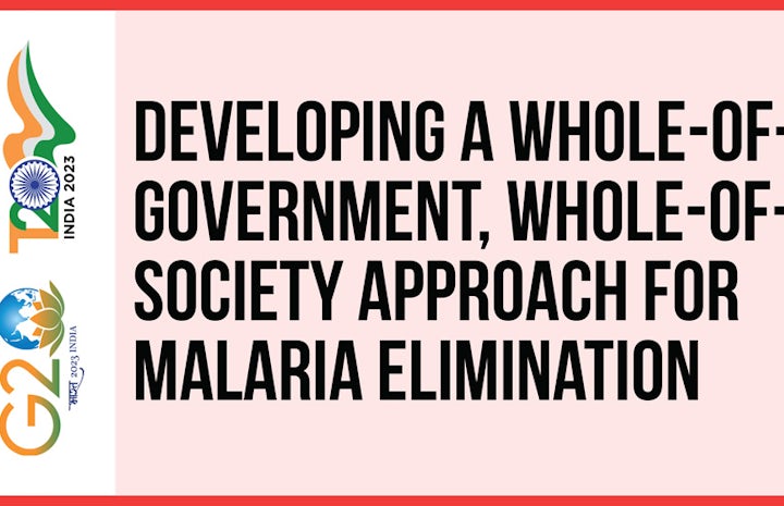 Developing a whole-of-government, whole-of-society approach for malaria elimination