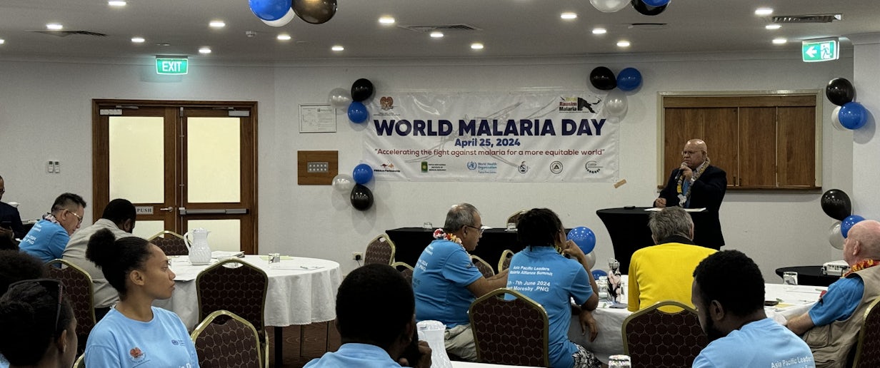 World Malaria Day 2024 event in Port Moresby, Papua New Guinea. Photo credit: APLMA 2024
